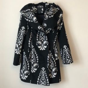 NWOT Hooded Dress Coat
